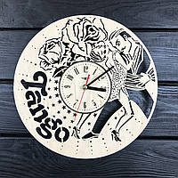 Концептуальные настенные часы из дерева «Танго»