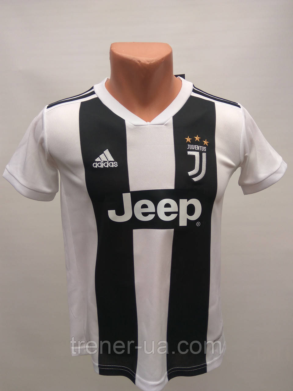 Футбольна форма дитячої росту 120 см в стилі Adidas Juventus чорно-білий сезон 2019