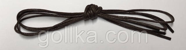 Шнурки з просоченням круглі темно-коричневий 