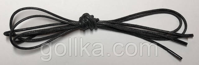 Шнурки з просоченням круглі темно-сірий Шнурки з просоченням круглі темно-сірий