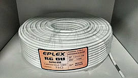 Коаксіальний кабель Eplex RG6U (Series 690) 1.02 CCS+96x0.12MG білий, 100м