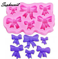 Силіконовий молд "Бантики" - розмір форми 8*5,5 см