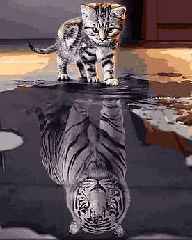 Картина за номерами Душа тигра 40 х 50 см (MR-Q2181)
