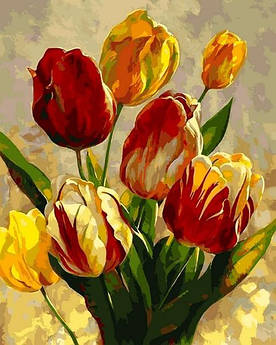 Картина за номерами Весняні тюльпани 40 х 50 см (MR-Q2182)