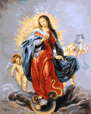 Картина за номерами Діва Марія 40 х 50 см (BK-GX22348)