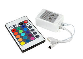 Контролер RGB LEDTech IR 6A 72w (6А 72вт) 24 кнопки 12 V, для багатобарвної світлодіодної стрічки