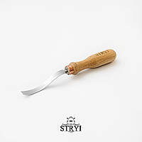 Стамеска клюкарза плоска 10мм STRYI Profi для різьби по дереву, арт. 110010