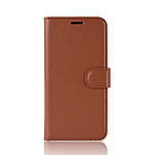 Чохол-книжка Litchie Wallet для Samsung A600 Galaxy A6 2018 Коричневий, фото 7