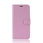 Чохол-книжка Litchie Wallet для Samsung A600 Galaxy A6 2018 Світло-рожевий, фото 5