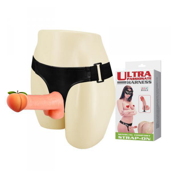 Страпон жіночий Ultra passionate Harness 18 см діаметр 4 см, фото 1