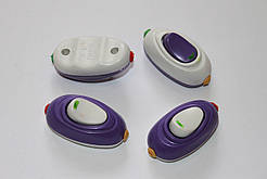 Вимикач для бра білий + фіолетовий