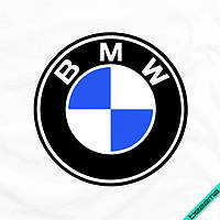 Термопереводки, латки на хлопок Логотип BMW [Свой размер и материалы в ассортименте] Средний, 10