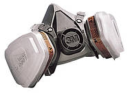 Респіратор напівмаска 3M 6200 з фільтрами 3М 6051А1-органічні пари в зборі