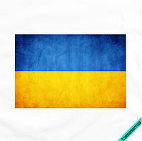Термопереводки на кеды Флаг Украины [Свой размер и материалы в ассортименте] Средний, 10