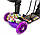 Самокат Scooter 5 в 1 з малюнком Фіолетова Квітка, фото 4