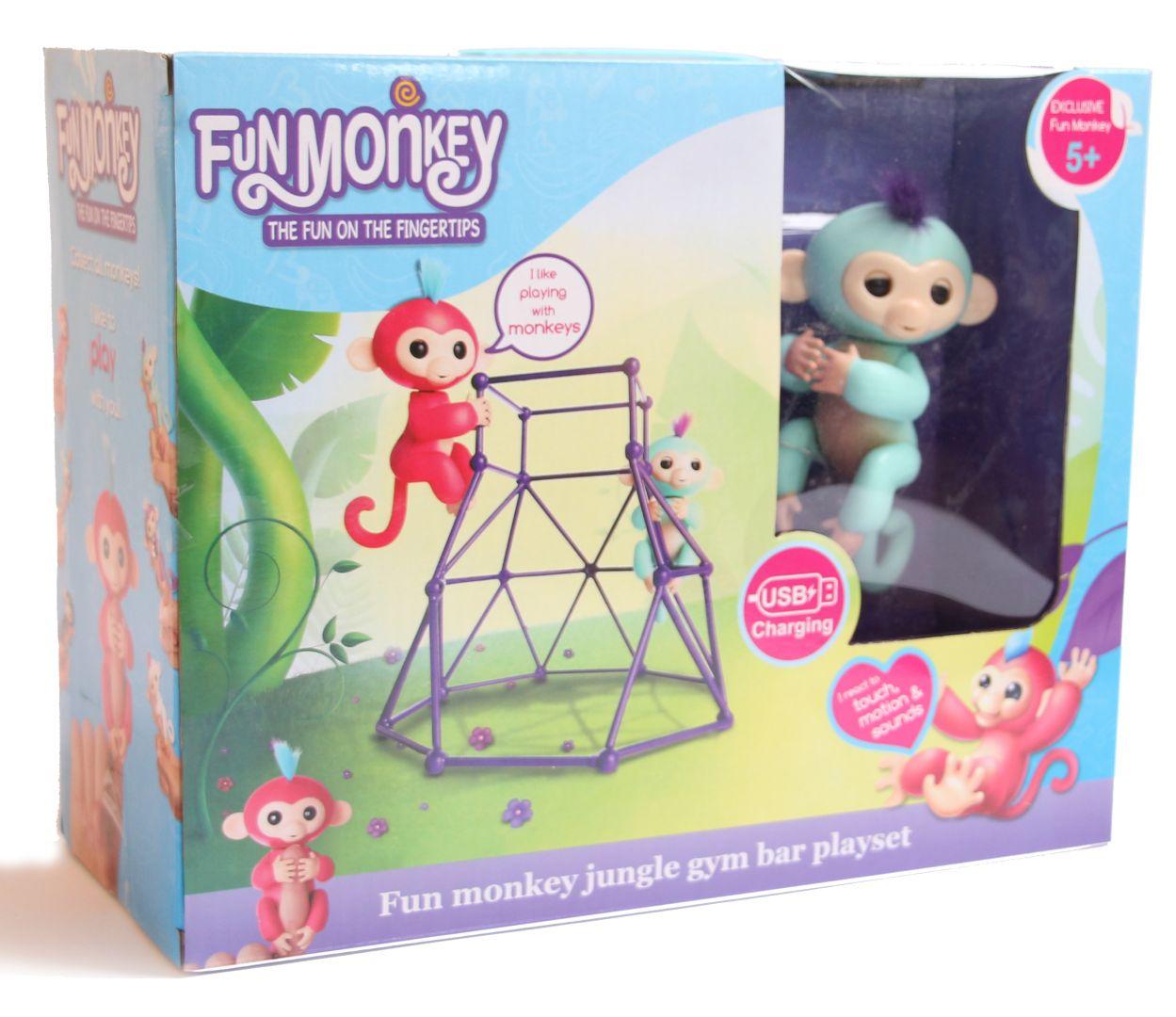 Комплект Fingerlings Jungle Gym PlaySet + інтерактивна мавпочка Zoe