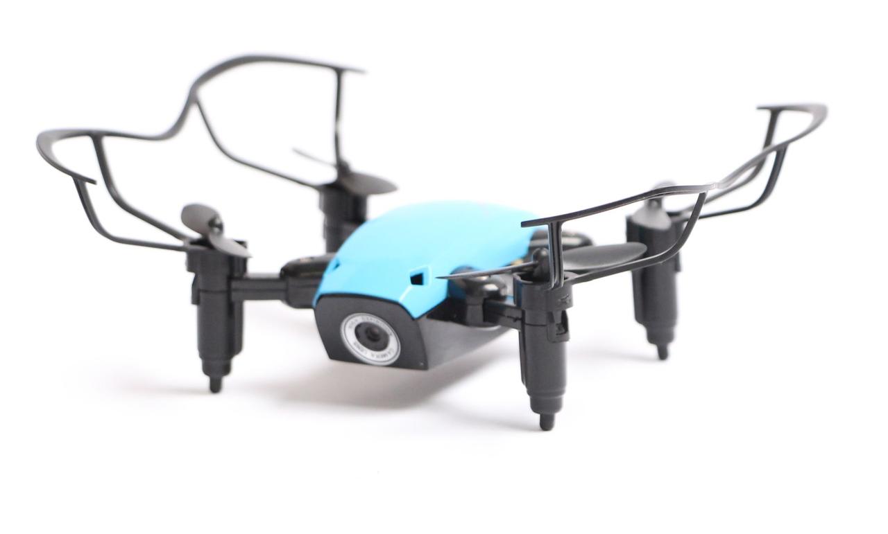 Квадрокоптер Aircraft S9hw Drone mini з камерою і wi-fi. Синій