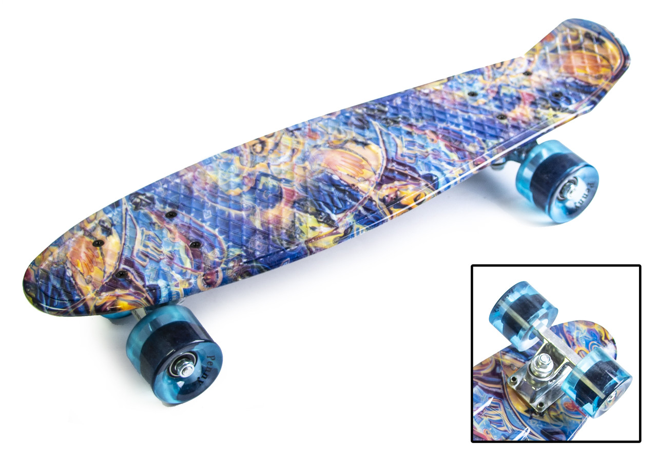Penny Board "Blue pyramid"