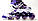 Ролики розсувні Power Champs. Біло-фіолетовий колір. Розміри 29-33 / 34-38 / 38-41, фото 4