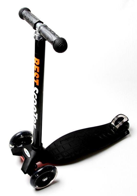 Дитячий самокат MAXI. Чорний колір