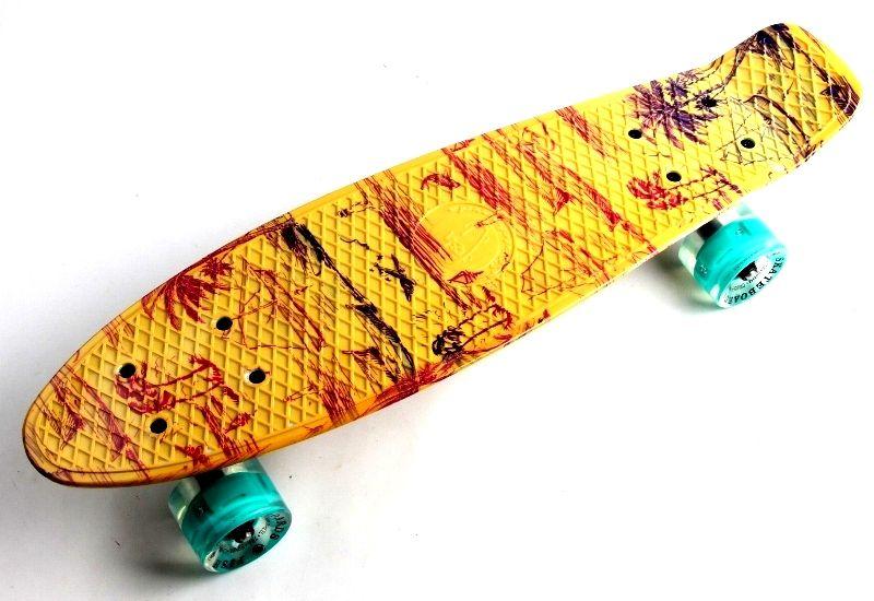 Penny Board "Fish" Palm 2. Блискучі колеса., фото 1