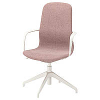 IKEA LANGFJALL Рабочий стул светло-розовое, белое (692.526.46)