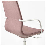 IKEA LANGFJALL Робочий стілець світло-рожеве, білий (692.526.46), фото 3