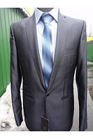 Мужской костюм West-fashion модель 0130 SlimFit серый 44
