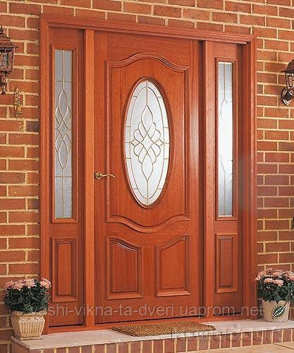 Дверь входная со стеклопакетом и ковкой элитная - фото 5 - id-p91937851