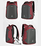 Рюкзак для ноутбука 15.6 міський Baibu м1 USB black/red , фото 3