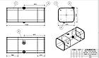 Паливний бак Man 600л (620х670х1600) Ман, фото 2
