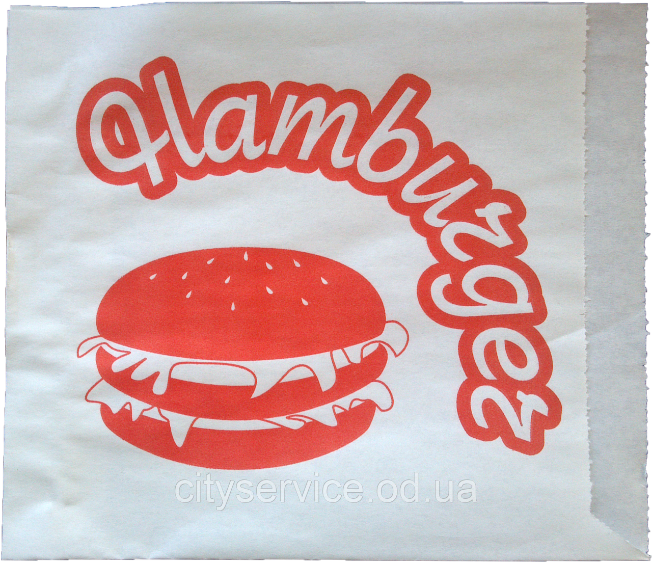 Пакет "куточок" 150х125х0 мм, "Hamburger"