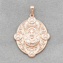 Іконка Бог Вседержитель 70765 для ланцюжка до 4 мм розмір 45х29 мм вага 6.1 г позолота РО