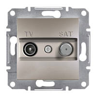 Розетка спутниковая оконечная бронза TV-SAT Asfora Schneider electric EPH3400169