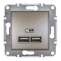 Розетка USB бронза Schneider еlectric Asfora EPH2700269