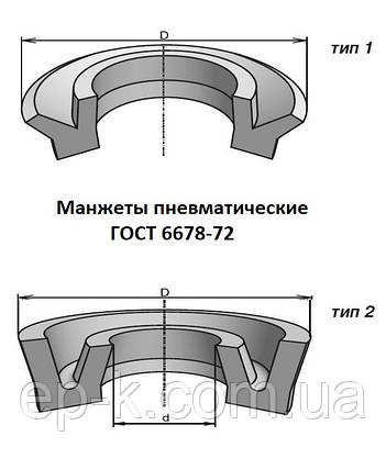 Манжета пневматична 1-420 ГОСТ 6678-72, фото 1