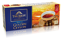 Чай черный Турсон Золотой Цейлон 25 пакетник Thurson Golden Ceylon 25 Tea Bags чистый без добавок