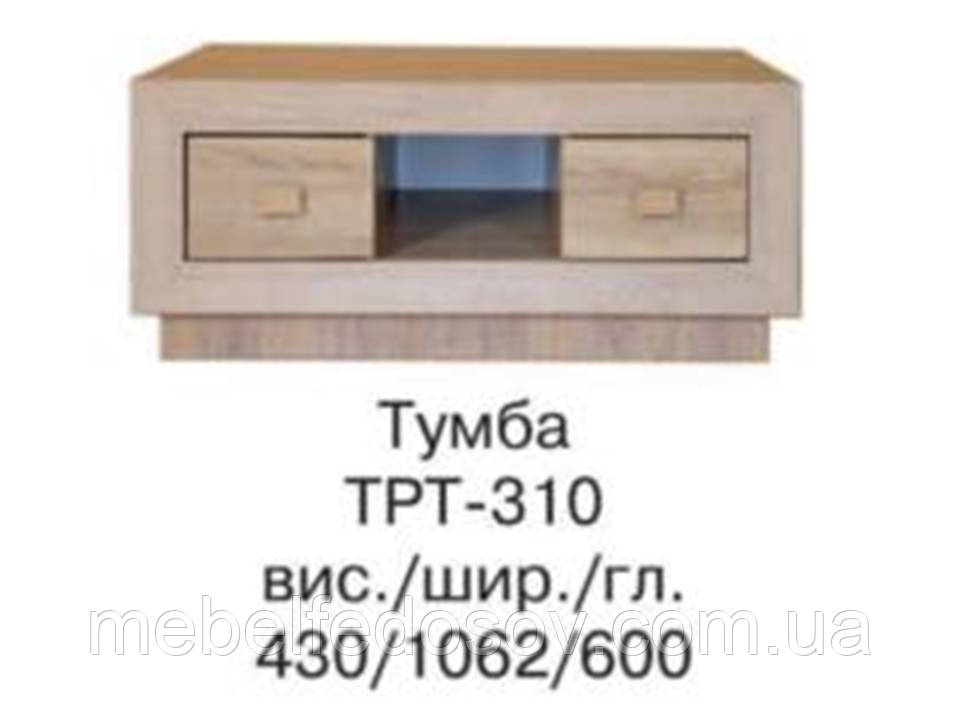 Тумба Корвет ТРТ -310 (БМФ) 1062х600х430 мм акація, фото 1