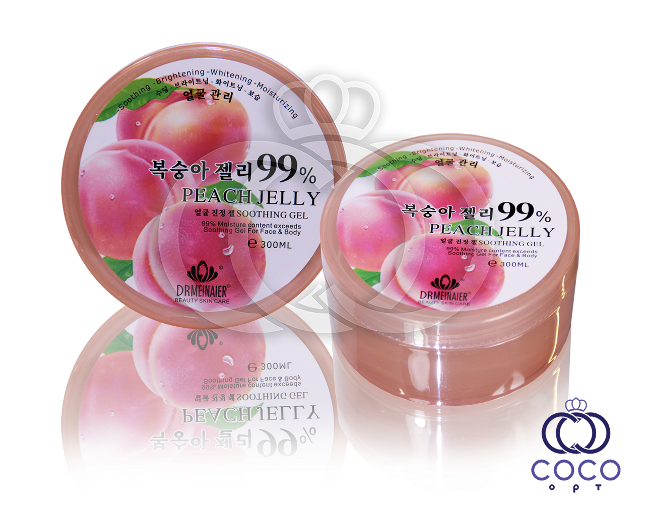 Гель для обличчя та тіла Peach Jelly Soothing Gel (Персикове желе), фото 1