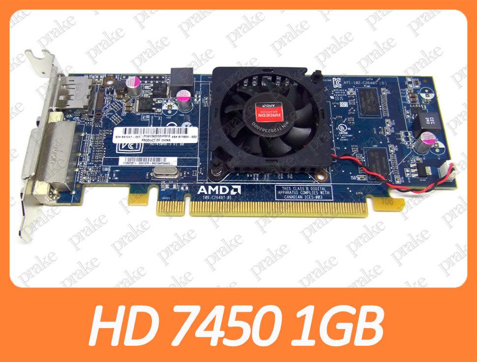 Відеокарта AMD Radeon HD 7450 1gb PCI-Ex DDR3 64bit (DVI + DP) низькопрофільна