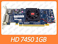 Видеокарта AMD Radeon HD 7450 1gb PCI-Ex DDR3 64bit (DVI + DP) низкопрофильная