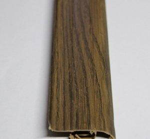 Плінтус Тіс 40 Горіх 56мм з кабель - каналом