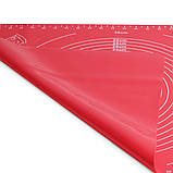 Килимок силіконовий для розкачування тіста 50х40 см Kamille KM-7787, фото 2