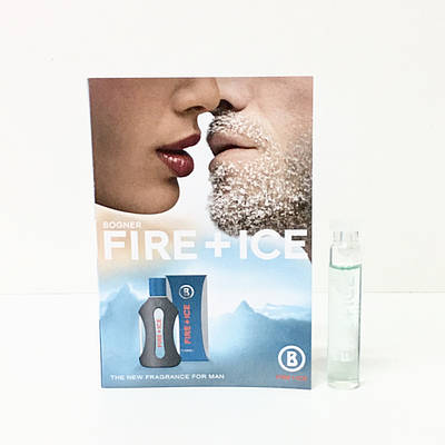 Пробник чоловічих брендових парфумів Bogner Fire + Ice For Men 2ml оригінал, денний деревний цитрусовий аромат