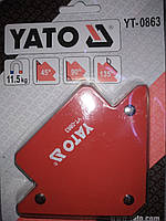 Струбцина магнітна Yato для зварювання 82 Х 120 Х 13 мм, 11.5 кг