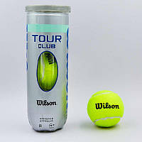 Мяч для большого тенниса Wils Tour Club 1054: 3 мяча в вакуумной упаковке