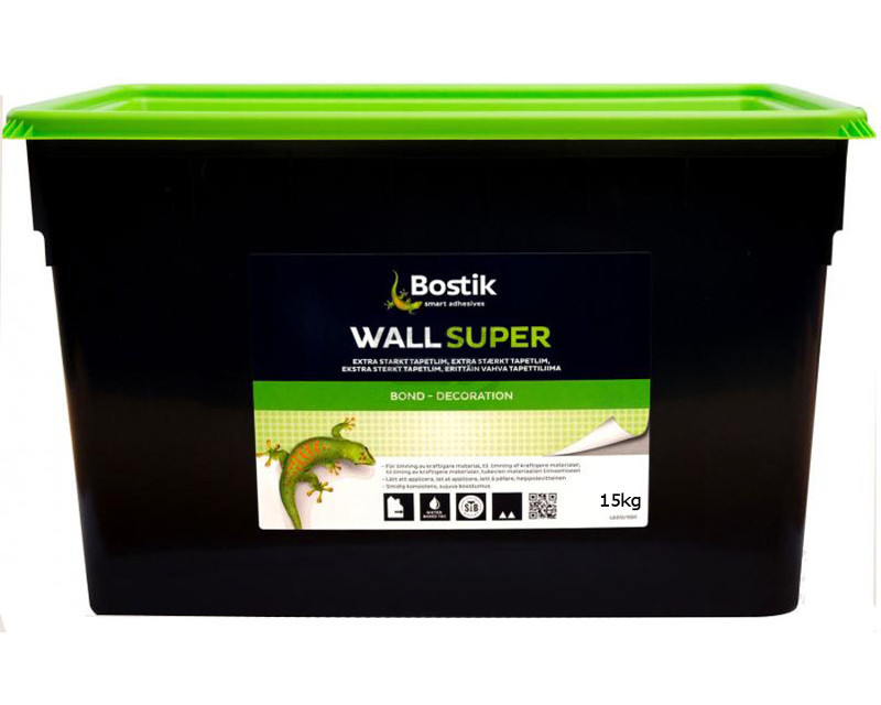 Клей посилений BOSTIK WALL SUPER 76 для склохолста та склошпалер 15 кг