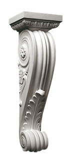 Кронштейн з гіпсу, гіпсовий кронштейн кн-20 h105х50х45мм