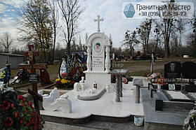 Памятник женщине из белого мрамора в Киеве, Совское кладбище 3
