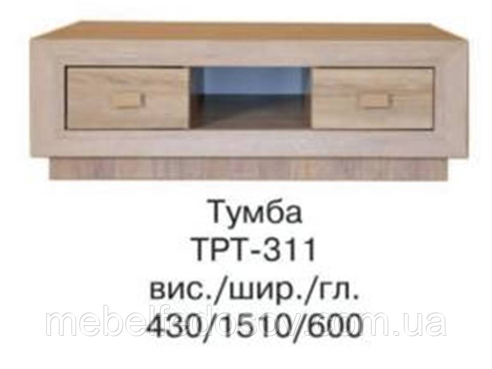 Тумба Корвет ТРП-311 (БМФ) 1510х600х430мм акація, фото 1